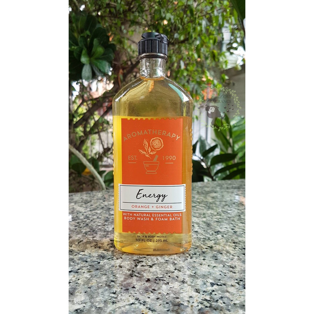 ✯Bath &amp; Body Works Aromatherapy Energy - Orange &amp; Ginger Body Wash &amp; Foam Bath เจลอาบน้ำอโรมาเธอราพีบาธแอนด์บอดี้เวิร์ค♚