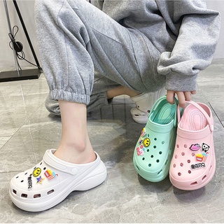 รองเท้าแตะ Crocs Slop Eva ฟองน้ํายาง กันลื่น สีดํา สีเบจ สีชมพู สําหรับผู้หญิง ไซซ์ 36-40