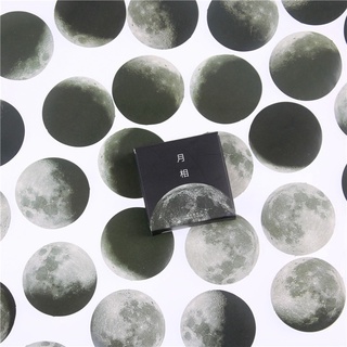 45pcs/box Creative Moon Mini Sticker Decoration Diary Scrapbook Label Sticker School Stationery