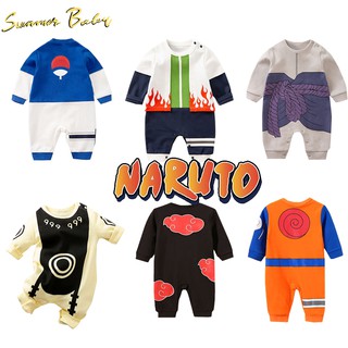 💖ชุดรอมเปอร์ แขนสั้น ลายการ์ตูนนารูโตะ One Piece Seven Dragon Balls Onesies สําหรับเด็ก