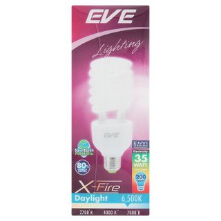 หลอดประหยัดไฟ ทอร์นาโด 35W daylight แสงขาว EVE 1หลอด