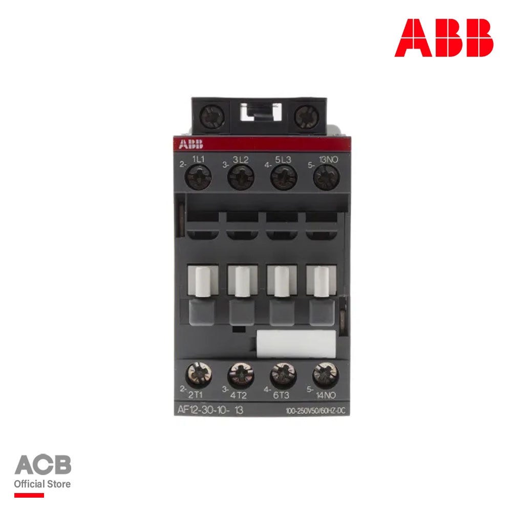 ABB : AF Range AF12 3 Pole Contactor - 9 A, 230 V ac Coil, 3NO, 5.5 kW รหัส AF12-30-10-13 l 1SBL1570