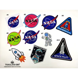 ตัวรีดนักบินอวกาศ NASA ต่างดาว จรวด ยาน อวกาศ Space Astronaut Patch wop งานปัก ตัวรีดติดเสื้อ ตัวรีด อาร์ม นาซา นาซ่า