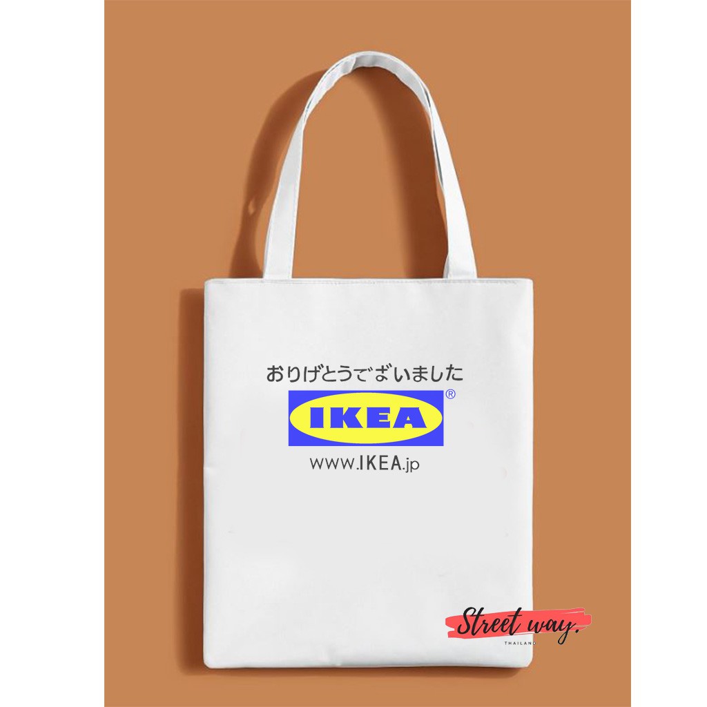 ถุงผ้า IKEAJAPAN กระเป๋าผ้า วินเทจ Shopee Thailand
