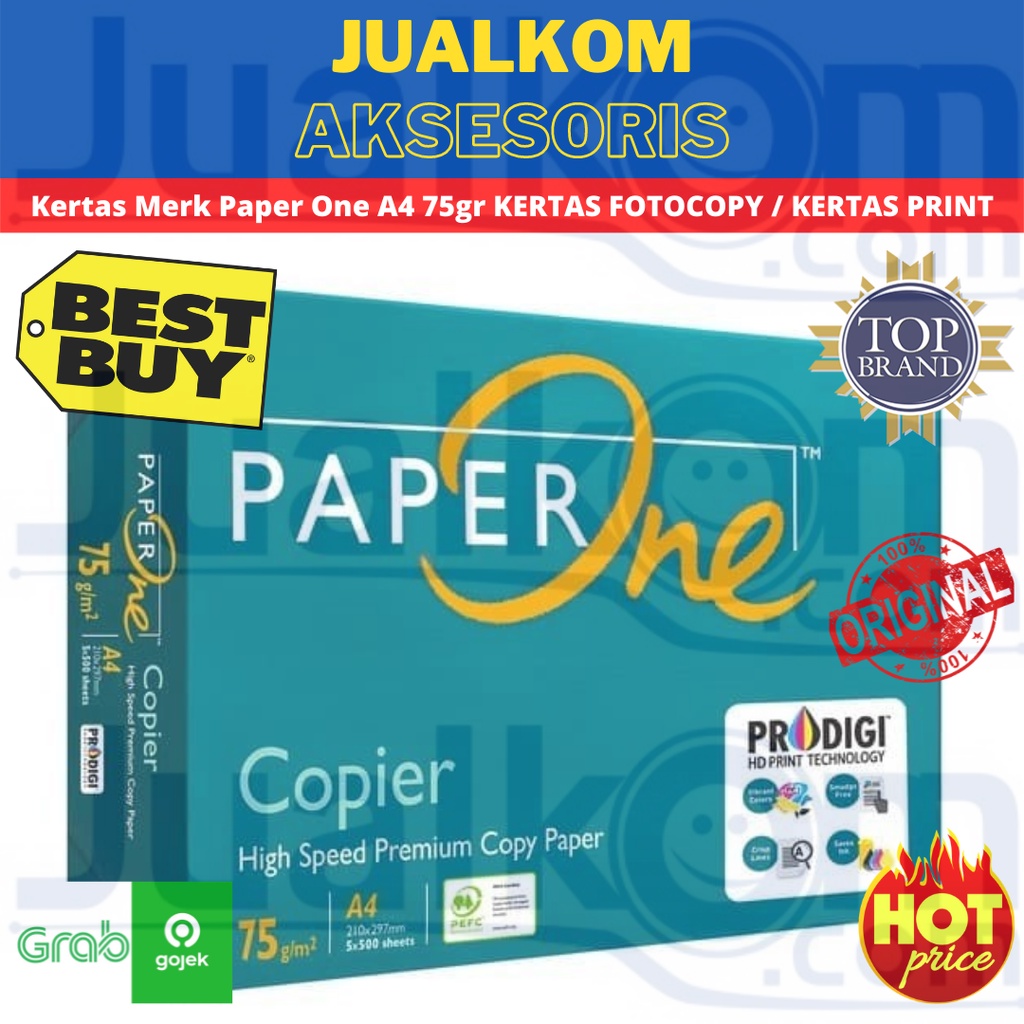 One A4 75gr Brand Paper / PHOTOCOPY Paper / PRINT Paper / 75 A4