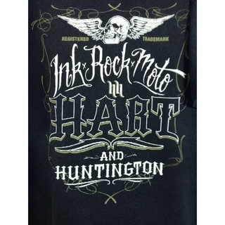 เสื้อยืด มือสอง ลายมันส์ งานแบรนด์ hart and huntington อก 42 ยาว 29