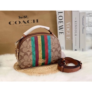 COACH Serena Satchel In Signature Canvas With Stripe