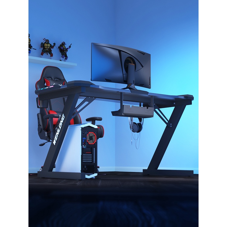 80x60x75cm Simple Game Table Black Computer Desk Home Desktop Table ...