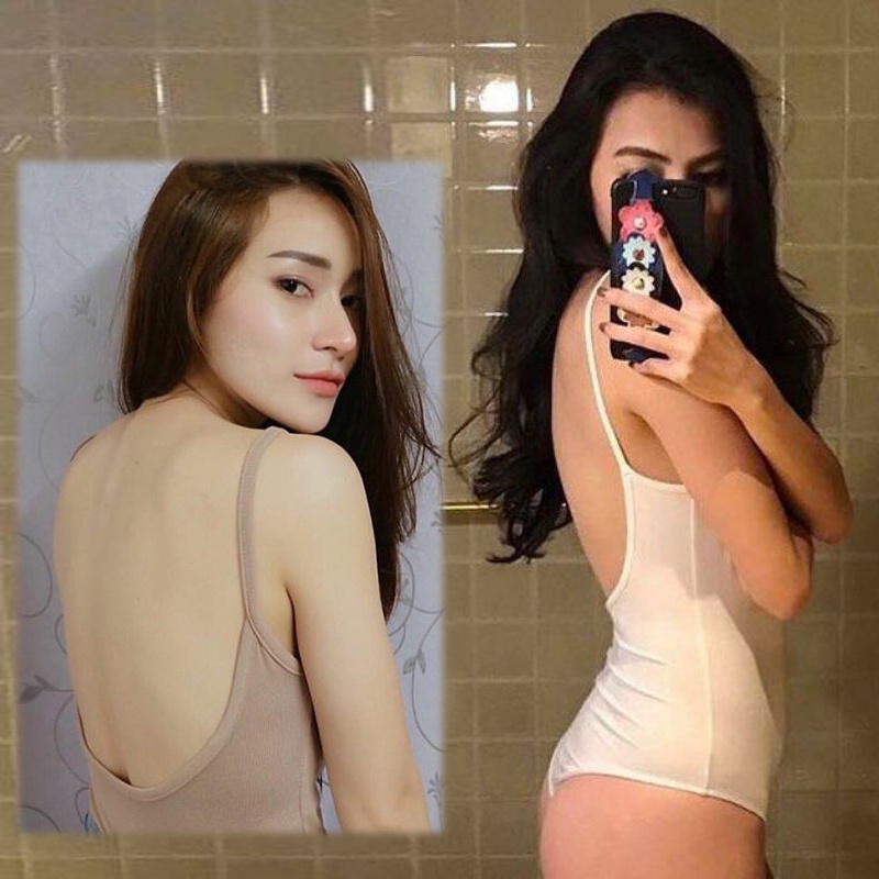 one-piece bodysuit เซ็กซี่ เว้าหลัง มี 6 สีให้เลือก