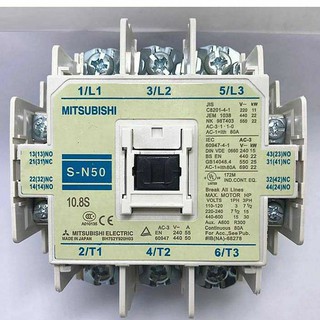 แมกเนติก คอนแทกเตอร์(MAGNETIC CONTACTOR) sn50  รุ่น SN-50 24vac  110vac (220V-240V)