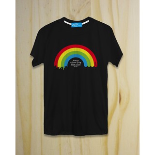 เสื้อยืด Full Rainbow สีดำ แบรนด์ VERz