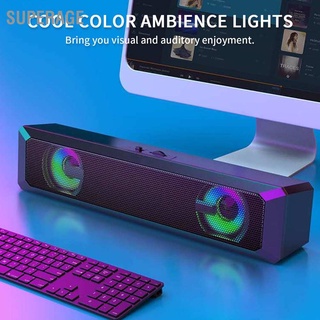 Superage A4 ลําโพงสเตอริโอเสียงเบสสําหรับคอมพิวเตอร์ Rgb