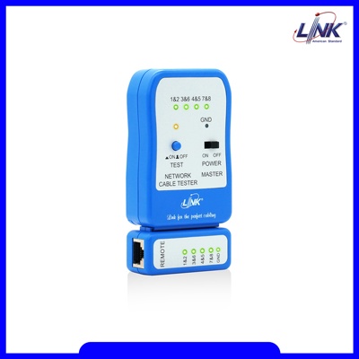 TX-1302 (US-8010 เดิม) LINK UTP CABLE TESTER (NEW BLUE) (เครื่องมือ TEST สาย UTP)