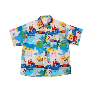 เสื้อเชิ๊ตเเฟชั่นเเขนสั้น ผ้า(RUBY) บางเบาใส่สบายไม่ต้องรีด ผู้ชายใส่ได้ผู้หญิงใส่ได้