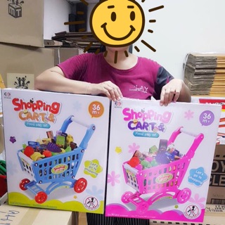 Shopping cart &amp; Food Play Set รถช้อปปิ้งคุณหนู