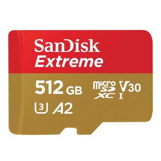 SANDISK MICRO SDXC EXTREME 512GB 160MB/S R 90MB/S W