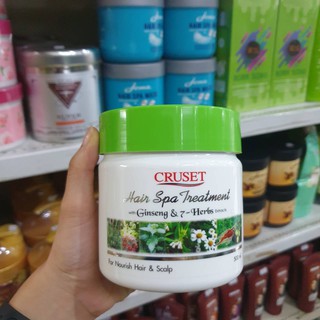 ครีมหมักผมครูเซ็ทโสม และสมุนไพร 7 ชนิด 2ขนาด/Cruset Hair Spa Tretment with ginseng&amp;7-Herbs Extracts