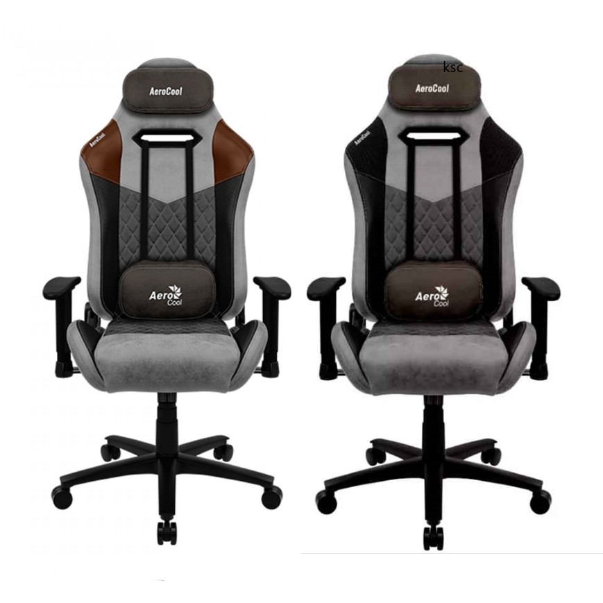 Gaming Chair AeroCool Duke Ash Black, Duke Ash Tan Grey #เก้าอี้เกมมิ่ง