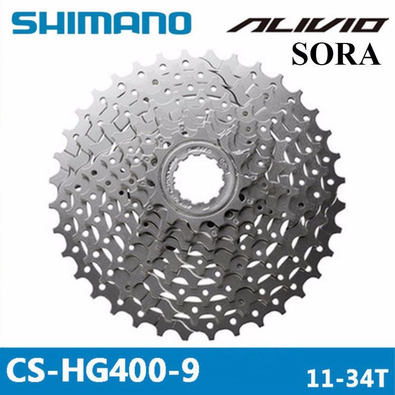 เฟืองหลัง Shimano ALIVIO/SORA HG-400-9 สีเงิน 9สปีด