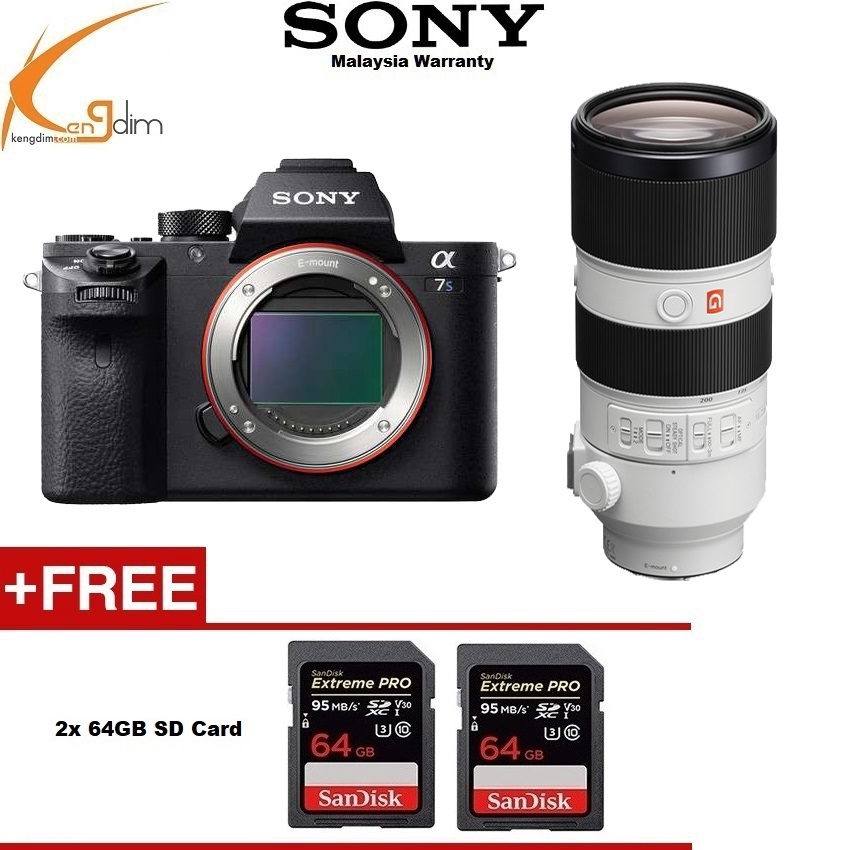 ชุดเลนส์ Sony a7S II FE 70-200mm