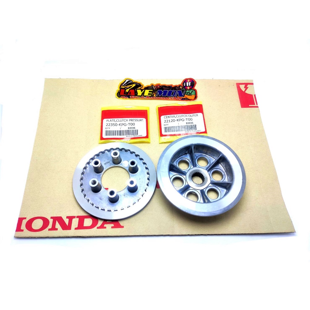 จานคลัทช์ ชามคลัทช์ ราคาต่อคู่ HONDA msx-125 msx-125 sf nice-125 ทุกรุ่น 2ชิ้น รหัส KPG