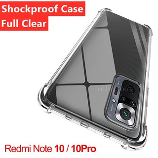 เคสโทรศัพท์ แบบซิลิโคน TPU นิ่ม ใส กันกระแทก สำหรับ Xiaomi Redmi Note 10 Note10 Pro 5G 10pro note10pro 10s 6.43 นิ้ว 6.67 นิ้ว 4G