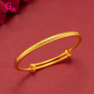 Ga Jewellery สร้อยข้อมือกําไลข้อมือ สเตนเลส ชุบทอง 24k จี้รูปพราง สไตล์เกาหลี