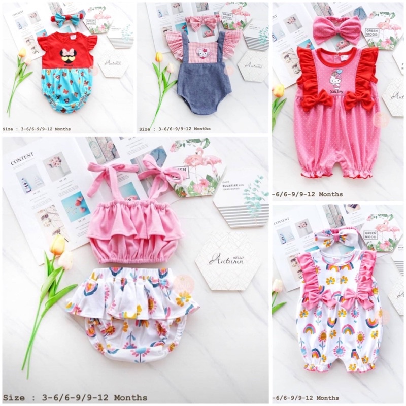 เสื้อผ้าเด็กผู้หญิงวัย3-6 เดือน