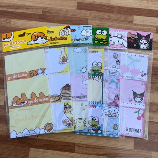 Sanrio กระดาษโน๊ต 3 ตอน (30 แผ่น)