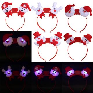 Fulllove ที่คาดผม คริสต์มาส มงกุฏแฟชั่น Christmas LED Headband ZP0255