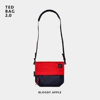 Ted bloody apple sling bag กระเป๋าสะพายข้างใบเล็ก รุ่นเท็ด สีแดงกรม