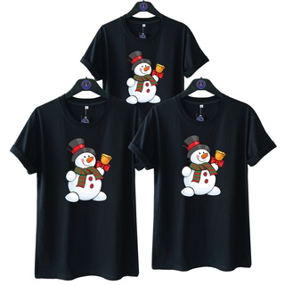 เสื้อยืด ลายคริสต์มาส MERRY CHRISTMAS SNOWMAN 1 A NATALAN สําหรับผู้ชาย และผู้หญิงสามารถปรับแต่งได้