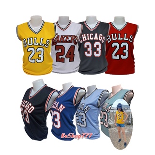 เสื้อกีฬาบาส สำหรับผู้หญิง ฟรีไซส์ รอบอก 34" มีให้เลือกหลายสี