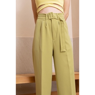 PIDAASTORE Cornie Pants กางเกงขายาวสีมะนาว