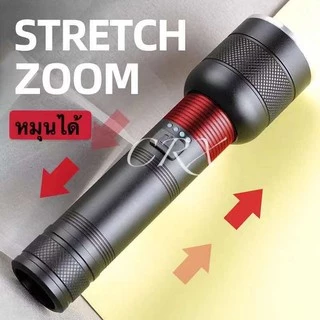 ไฟฉายLED Ultrafire CRX-W588 P50 ไฟฉายพกพาแบบกันน้ำ LED Flashlight 58000lm 380m 4 Modes Waterproof LED light Type-C Seach