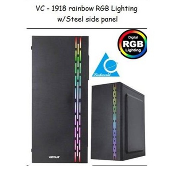 VENUZ ATX Computer Case VC1918ไฟ RGB ประกัน 1ปี