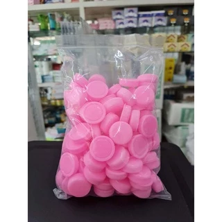 (สีชมพู) ตลับยาเปล่า ตลับครีม ตลับใส่ครีม 5 กรัม 100 ตลับ/ถุง