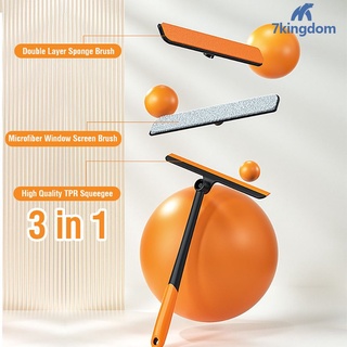 เครื่องมือทําความสะอาดกระจกหน้าต่างแปรงปัดน้ําฝนมัลติฟังก์ชั่น 3 In1