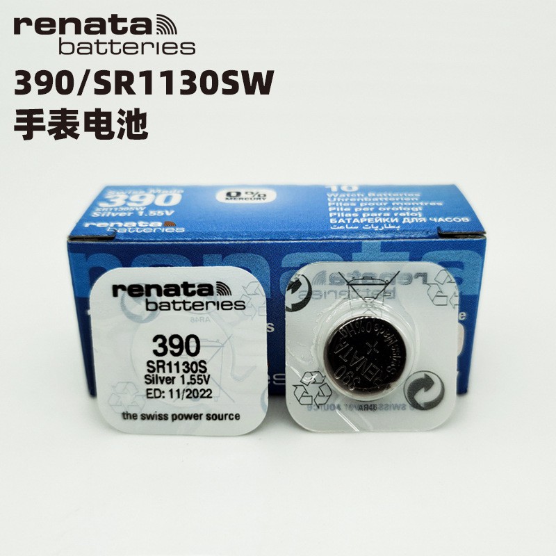 390 SR1130SW สวิตเซอร์แลนด์ Renata นาฬิกาควอตซ์แบตเตอรี่ปุ่มอิเล็กทรอนิกส์ pxl