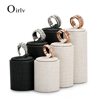 Oirlv ชั้นวางเครื่องประดับ แหวน หนัง PU 3 ชิ้น PU076