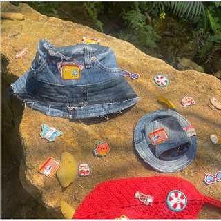 Denim Bucket Hat หมวกยีนส์คู่ สัตว์เลี้ยง-เจ้าของ