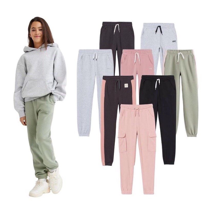 H*M Jogger กางเกงเด็กผู้หญิง 8-14 ปี