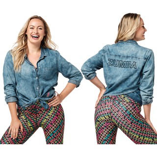 Zumba Wear : The Zumba Hype Is Real Button Down (เสื้อคลุมออกกำลังกายซุมบ้า)