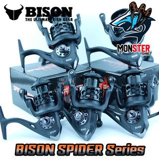 รอกสปินนิ่ง แมงมุมดำ SPIDER BISON 2000/3000/4000/5000/6000(BLACK)