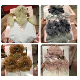 เซตถุงเท้า+คาดผม+กิ้ฟ.🎀สุดค้ม120฿