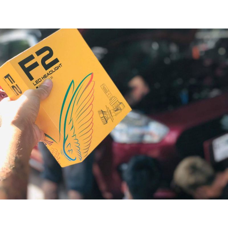 ไฟหน้า LED HEADLIGHT F2 แท้ สว่างพิเศษ แสงขาว หลอดไฟ Head light 36w 6000lm