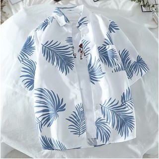 เสื้อฮาวาย hawaii ผู้ชาย พิมพ์ลาย เสื้อเชิ้ต พร้อมส่ง มีหลายสี