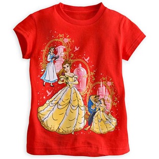 == SALE == เสื้อยืดแขนสั้นลาย Disney Beauty and the Beast ผ้า organic cotton ของแท้จากดิสนีย์อเมริกา พร้อมส่ง