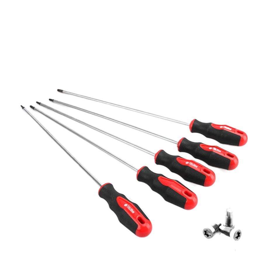 discount✷∈1pc Extra Long Torx Screwdriver with Hole S2 Steel T15 T20 T25 T27 T30 Magnetic Screw Driv