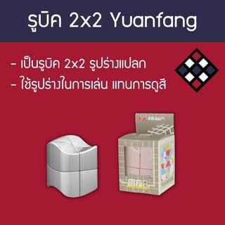 รูบิค แปลกๆ 2x2 YJ Yuanfang สีเงิน